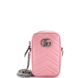 Gg Marmont Vertical Phone Crossbody Bag