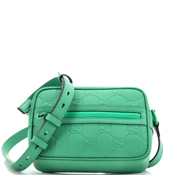 Front Zip Crossbody Gg Rubber Effect