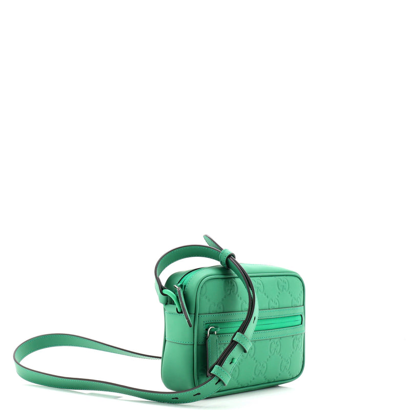 Front Zip Crossbody Gg Rubber Effect