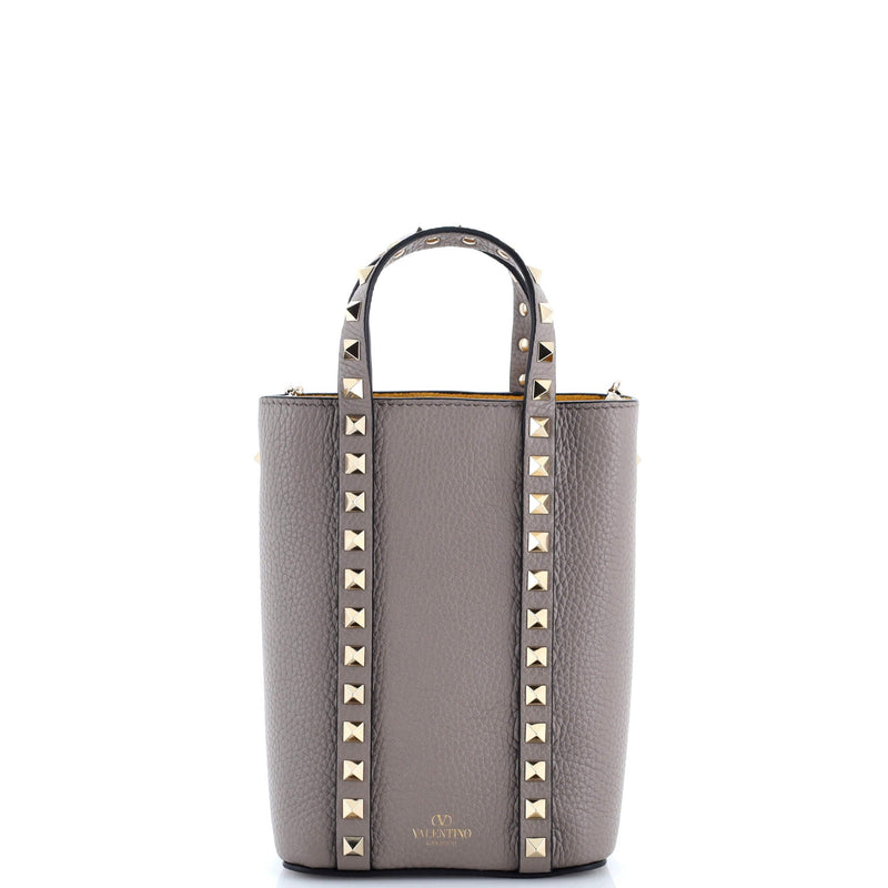 Rockstud Vertical Chain Tote Leather