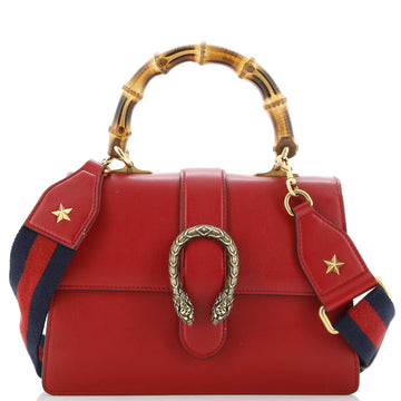 Dionysus Bamboo Top Handle Bag Leather