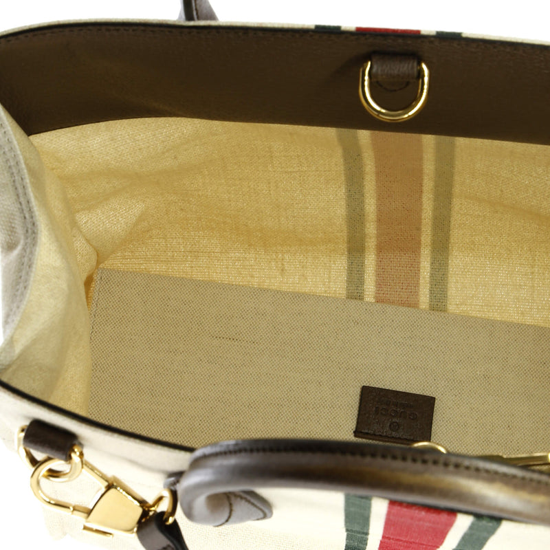 Foldable Web Tote Canvas With Leather
