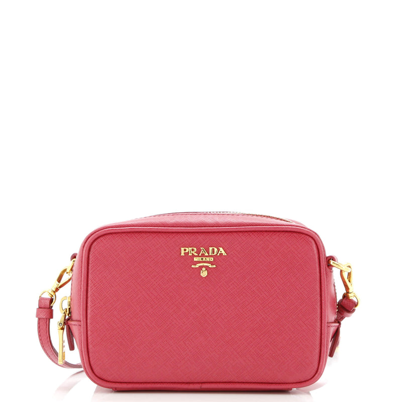 Camera Shoulder Bag Saffiano Leather