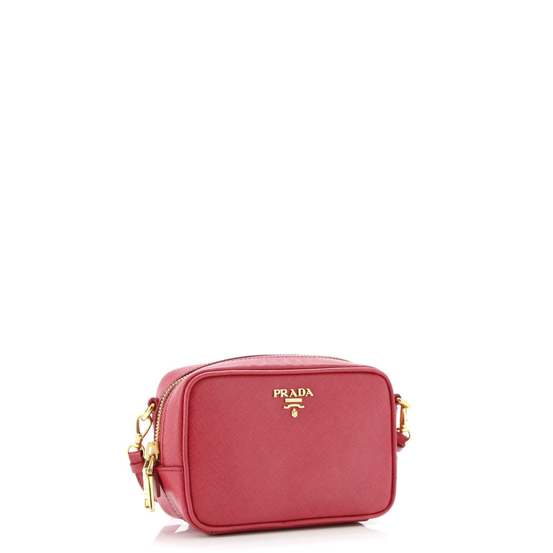 Camera Shoulder Bag Saffiano Leather