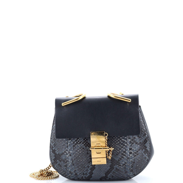 Drew Crossbody Bag Python And Leather