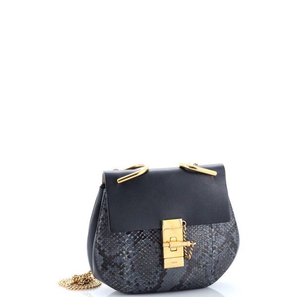 Drew Crossbody Bag Python And Leather