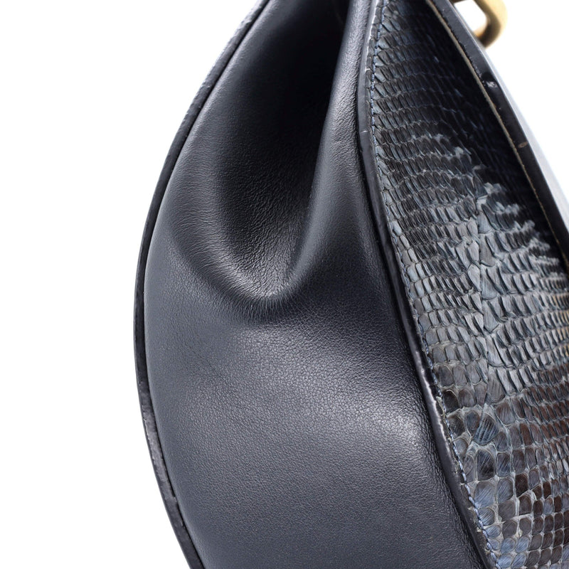 Drew Crossbody Bag Python And Leather