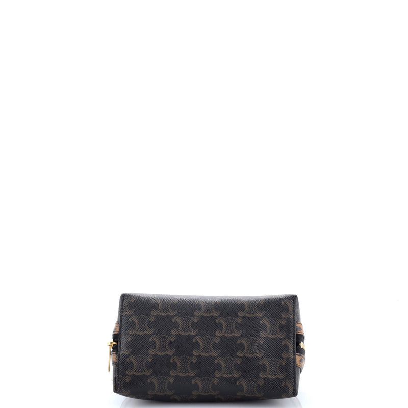 Zip Around Chain Clutch Triomphe Coated