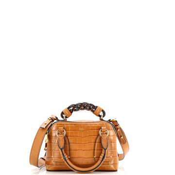 Daria Bag Crocodile Embossed Leather