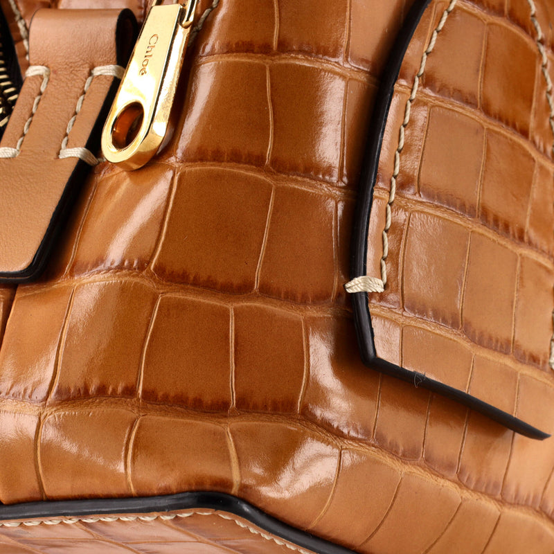 Daria Bag Crocodile Embossed Leather