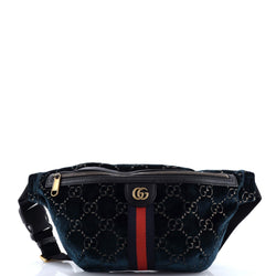 Ophidia Zip Belt Bag Gg Velvet