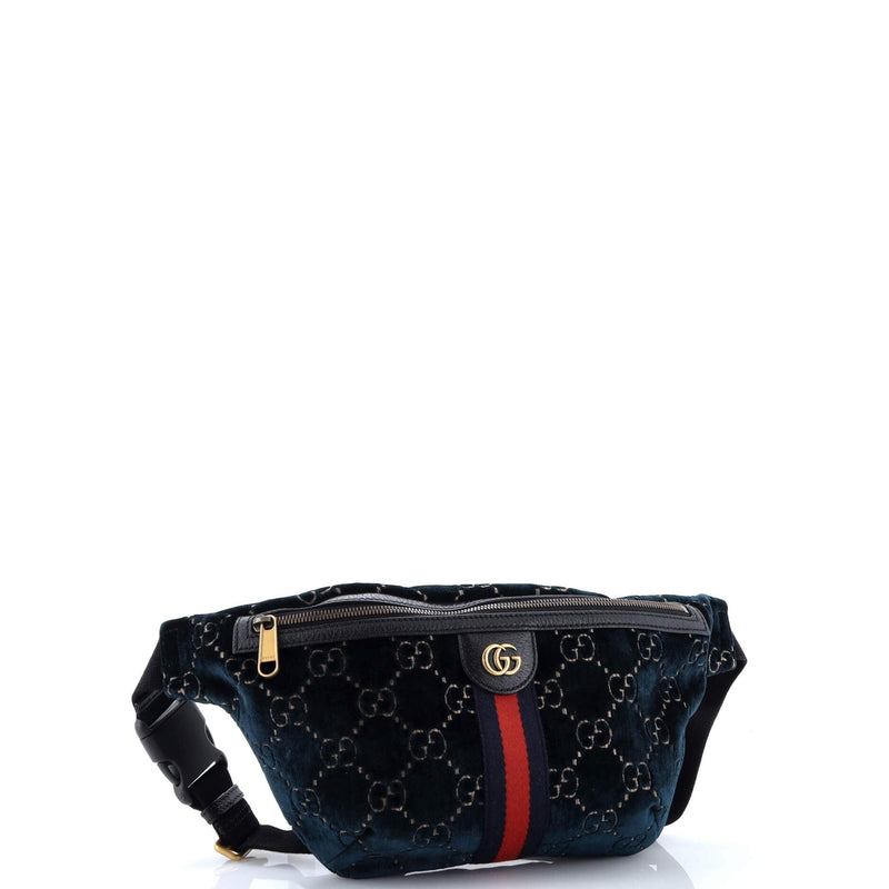 Ophidia Zip Belt Bag Gg Velvet