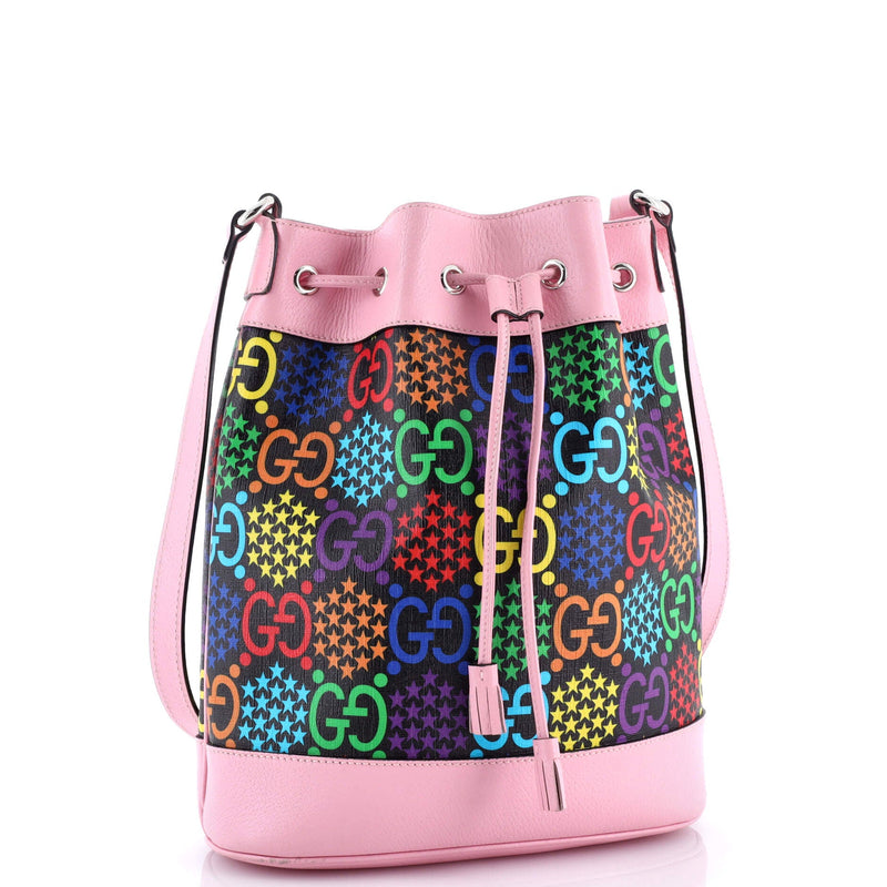 Bucket Bag Psychedelic Print Gg Coated