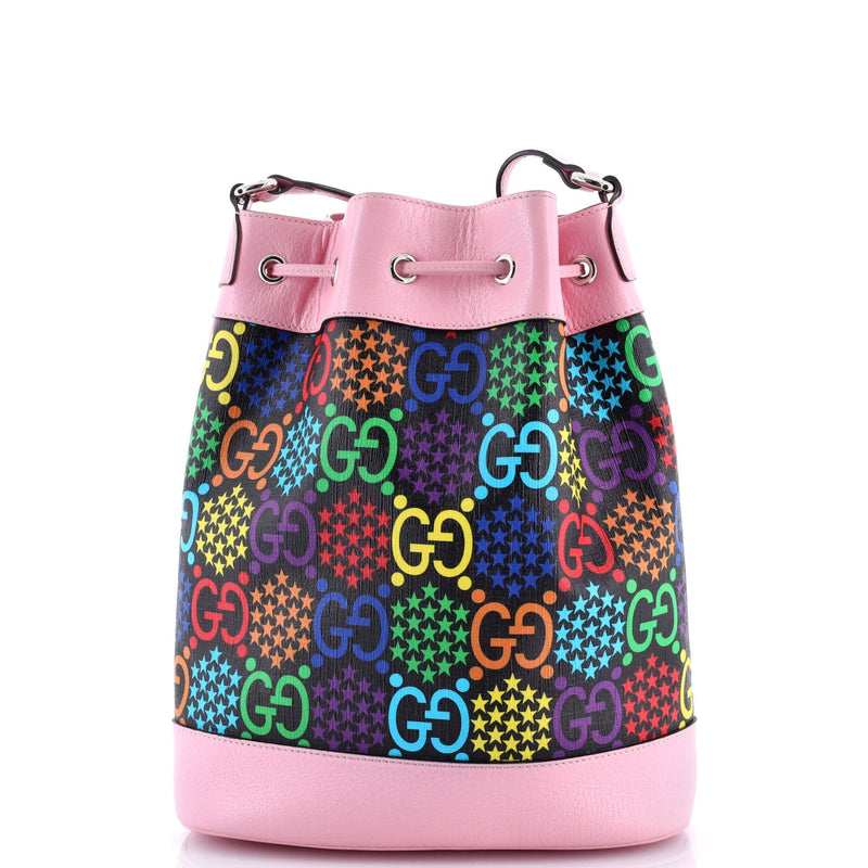 Bucket Bag Psychedelic Print Gg Coated