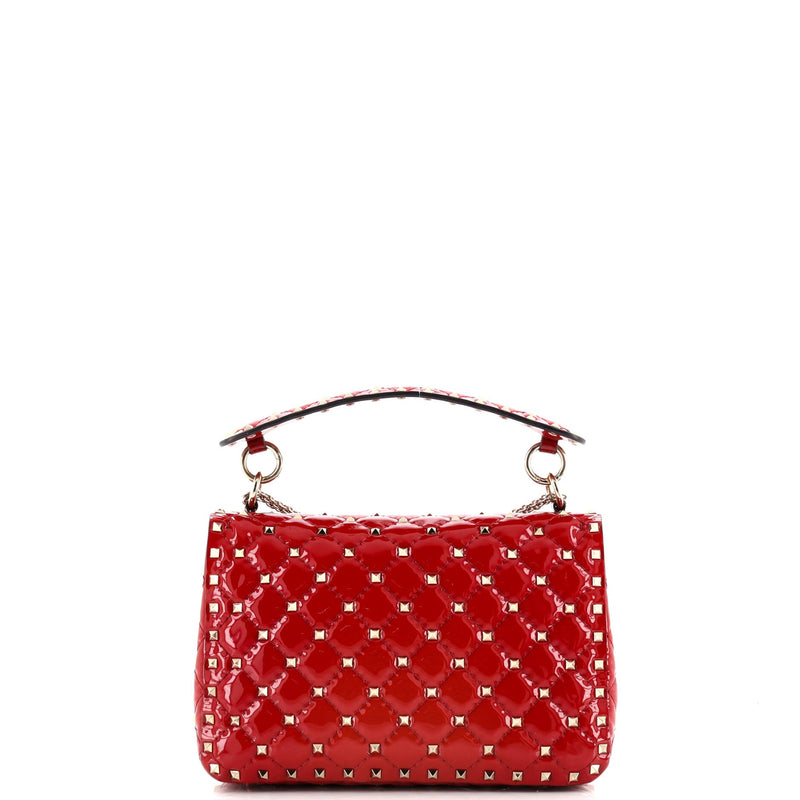 Rockstud Spike Flap Bag Quilted Patent