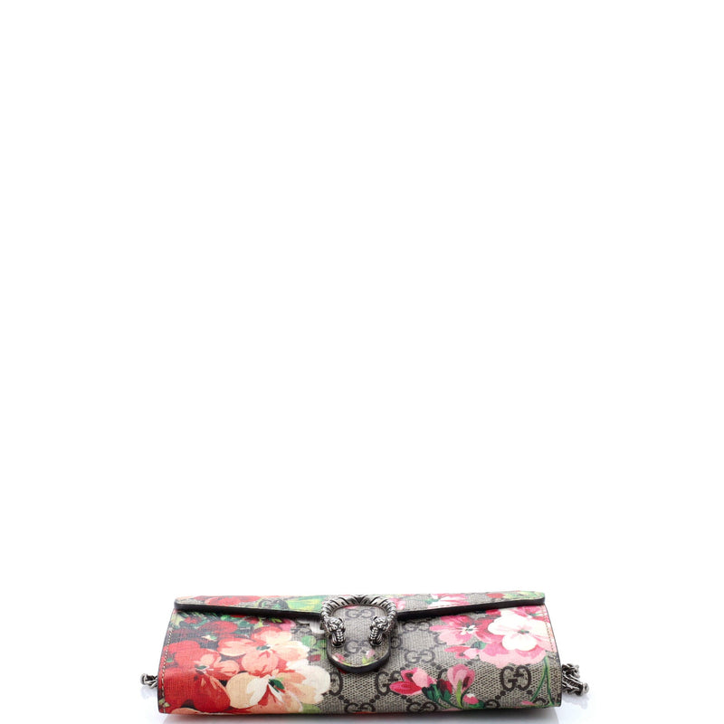 Dionysus Chain Wallet Blooms Print Gg