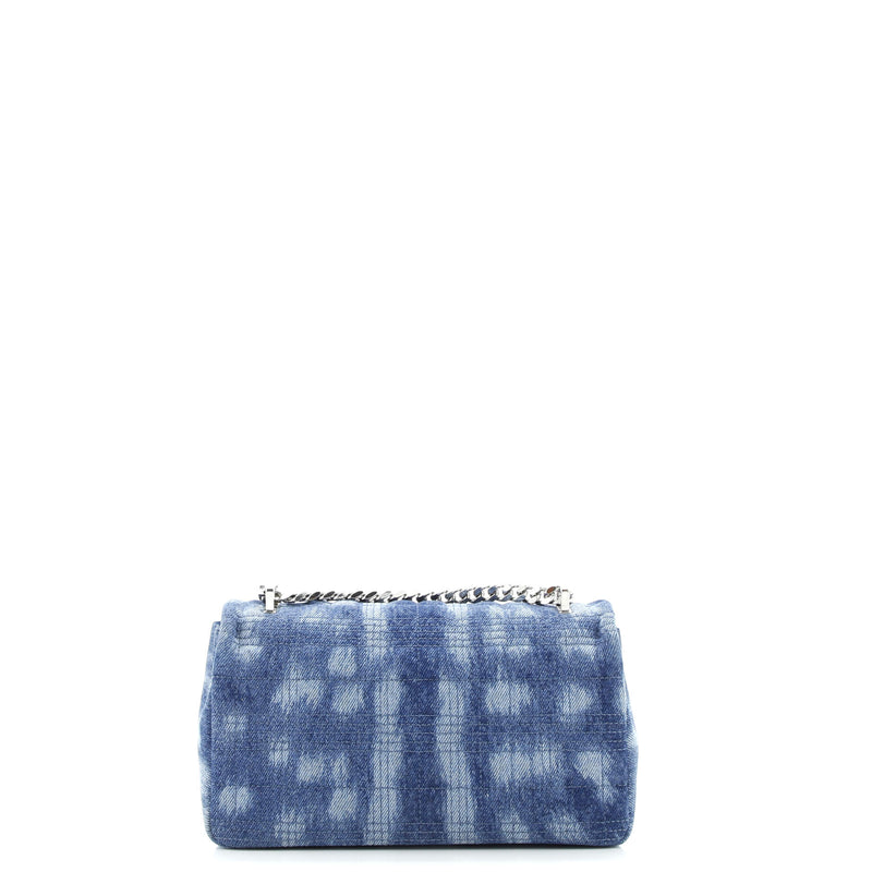 Lola Shoulder Bag Quilted Printed Denim