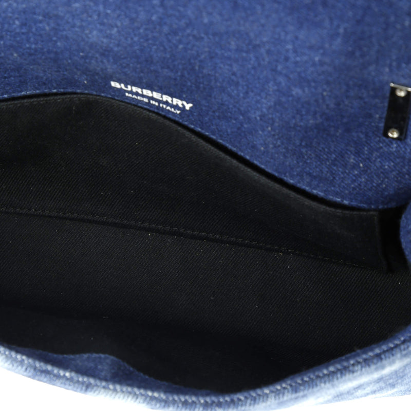 Lola Shoulder Bag Quilted Printed Denim