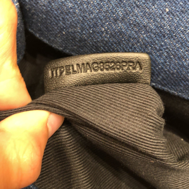 Lola Shoulder Bag Quilted Printed Denim