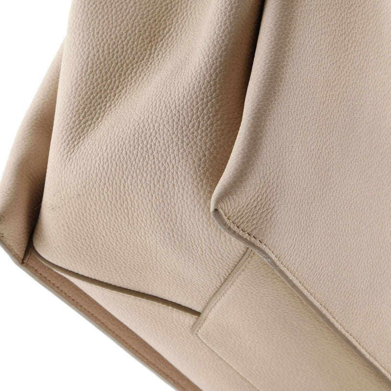 Tri-Fold Shoulder Bag Grained Calfskin