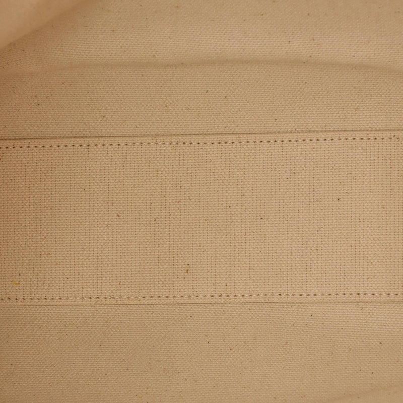Vertical Cabas Tote Canvas With Leather