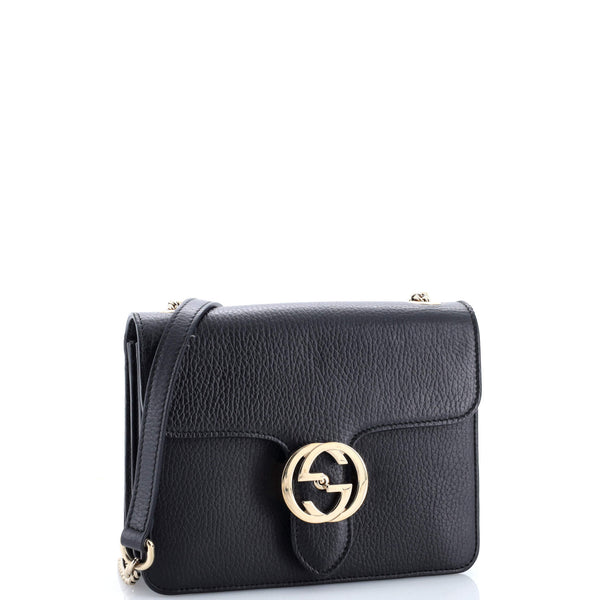 Interlocking Shoulder Bag Leather Small