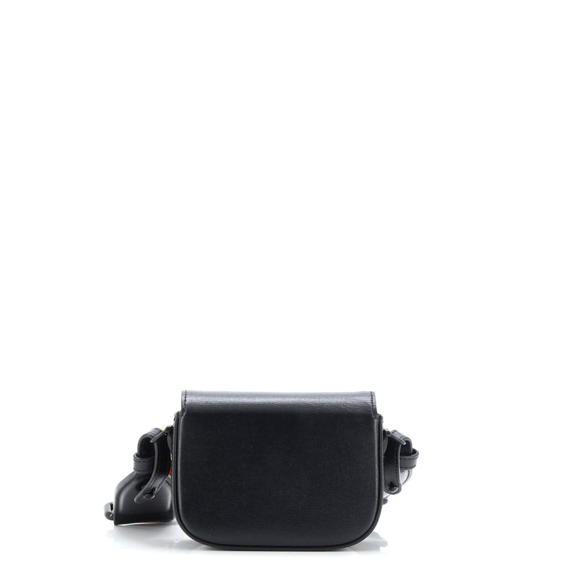 Horsebit Shoulder Bag Leather Super Mini