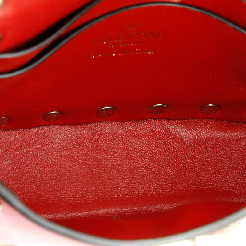 Rockstud Flip Lock Flap Bag Leather