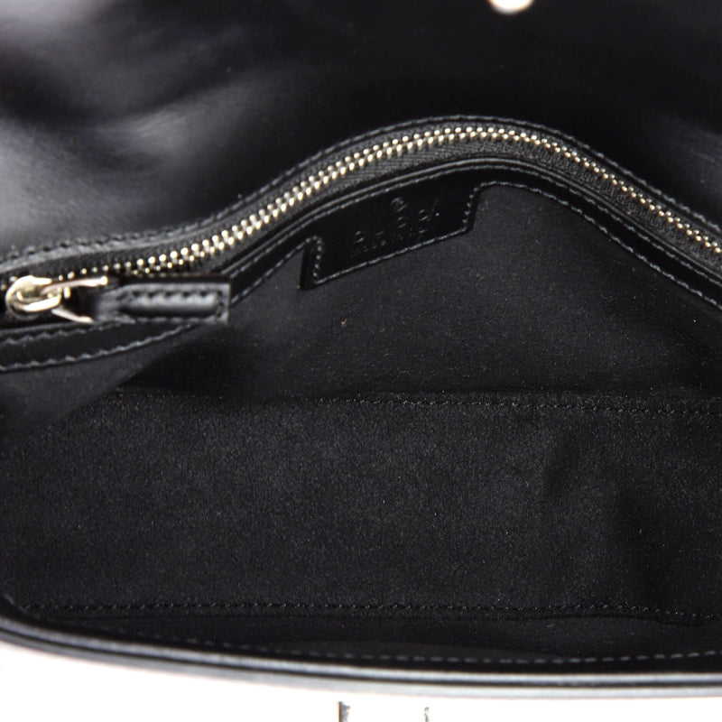 Petite Gg Flap Shoulder Bag Leather
