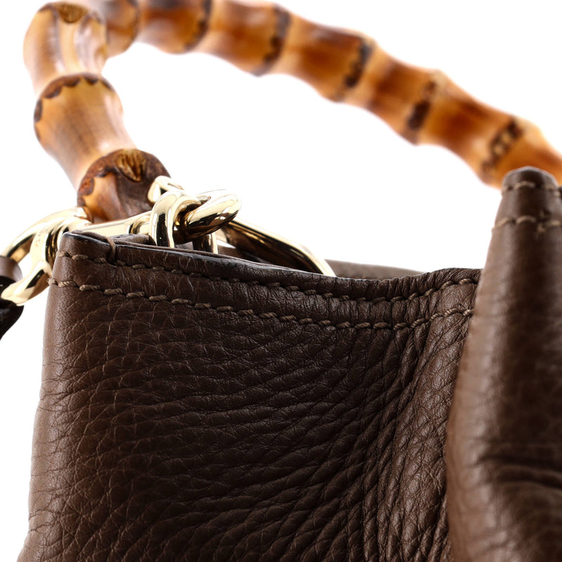 Bamboo Shopper Tote Leather Small