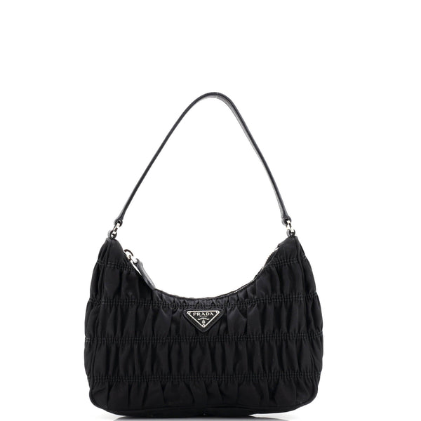 Hobo Tessuto Gaufre With Saffiano Mini