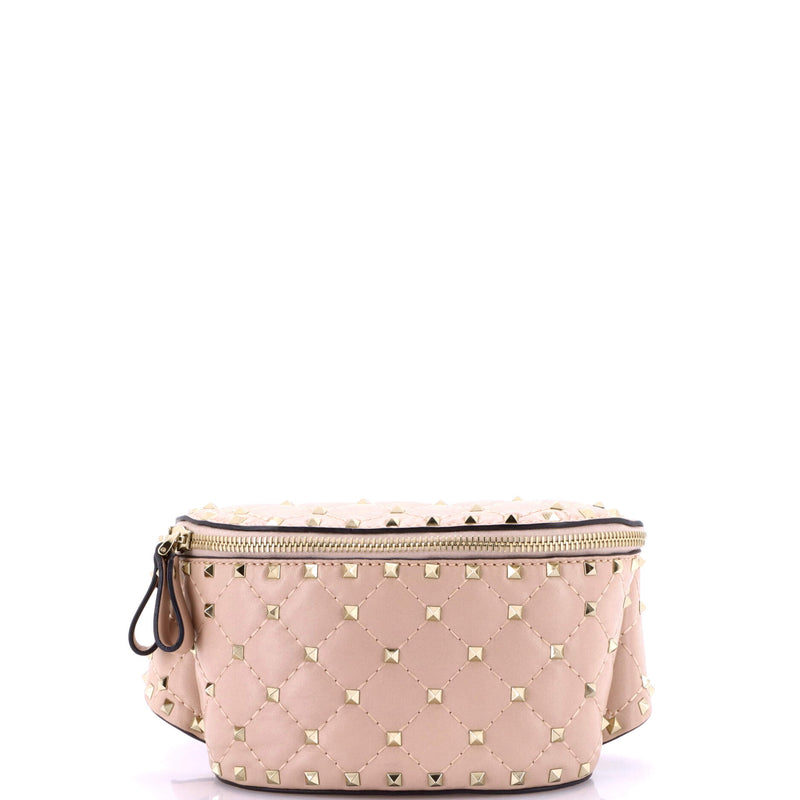 Rockstud Spike Belt Bag Quilted Leather
