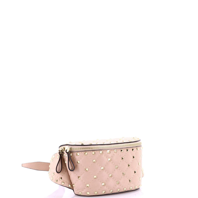Rockstud Spike Belt Bag Quilted Leather