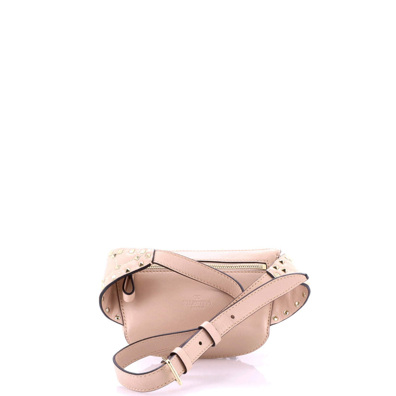 Rockstud Spike Belt Bag Quilted Leather