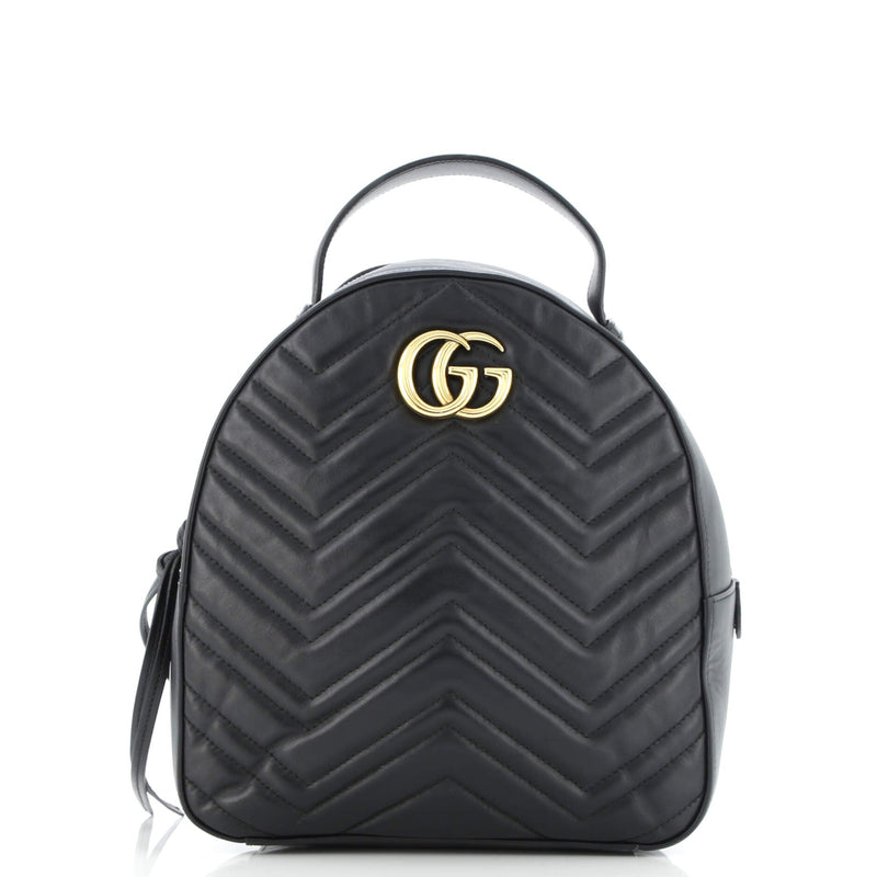 Gg Marmont Backpack Matelasse Leather