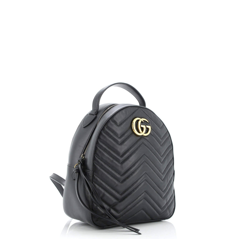 Gg Marmont Backpack Matelasse Leather