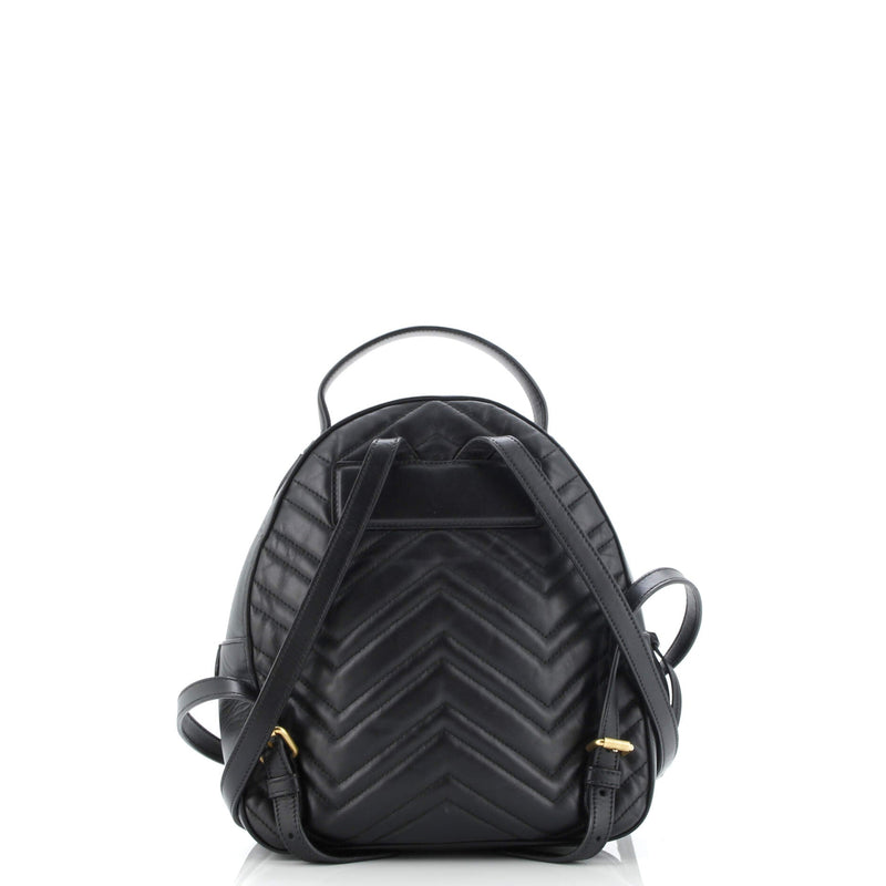 Gg Marmont Backpack Matelasse Leather