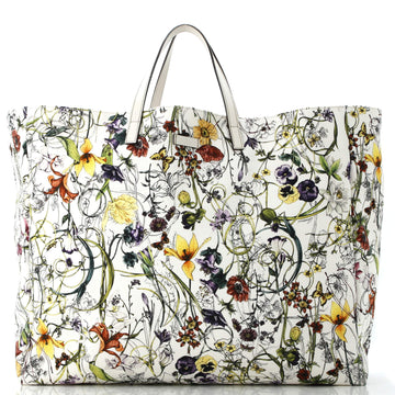 Open Tote Flora Canvas Large