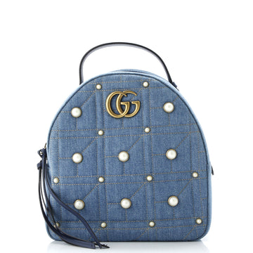Pearly Gg Marmont Backpack Embellished