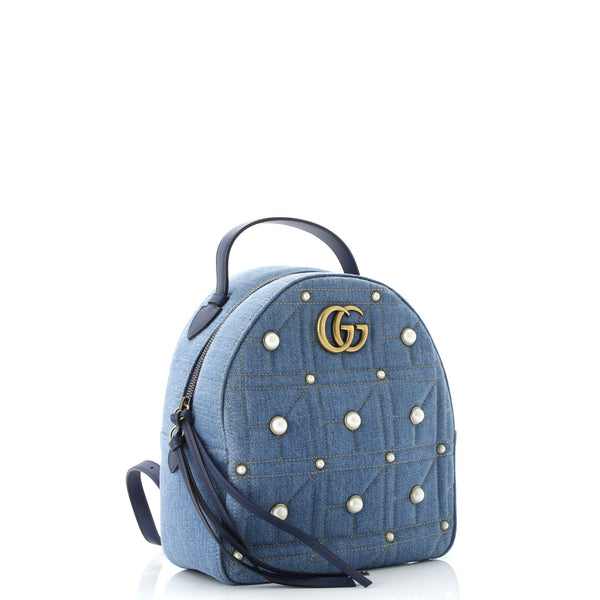 Pearly Gg Marmont Backpack Embellished