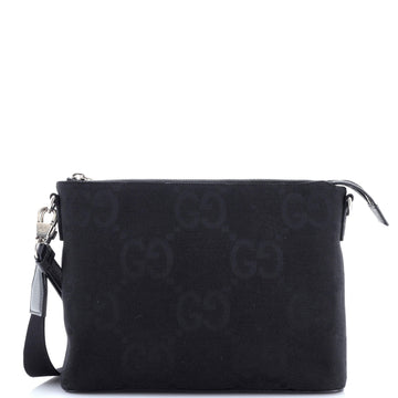 Zip Messenger Bag Jumbo Gg Canvas
