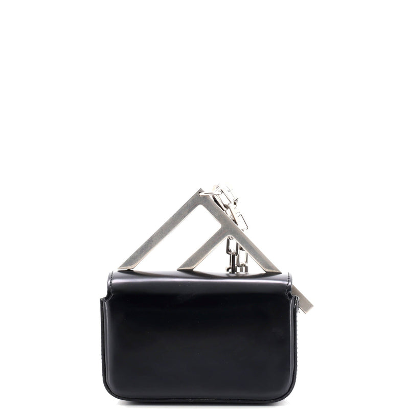 Ff Chain Clutch Bag Leather Nano