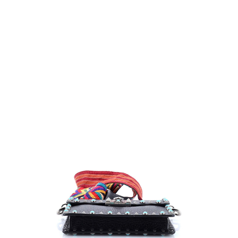 Rolling Rockstud Crossbody Bag Leather