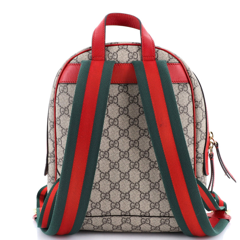 Zip Pocket Backpack Embroidered Gg