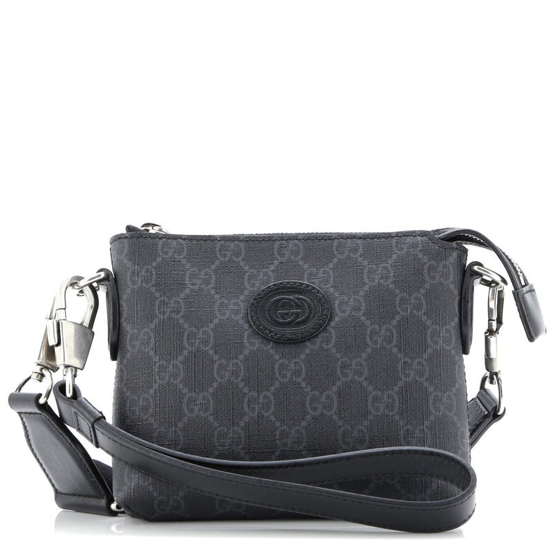 Interlocking G Patch Wristlet Messenger