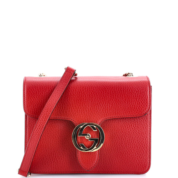 Interlocking Shoulder Bag Leather Small