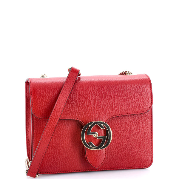 Interlocking Shoulder Bag Leather Small