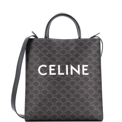 Vertical Cabas Tote Triomphe Coated