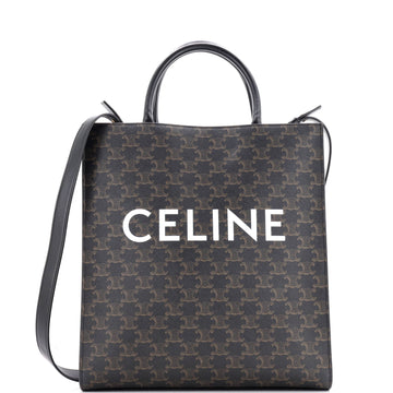 Vertical Cabas Tote Triomphe Coated