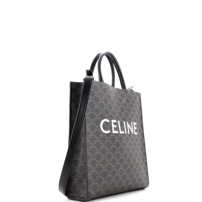 Vertical Cabas Tote Triomphe Coated